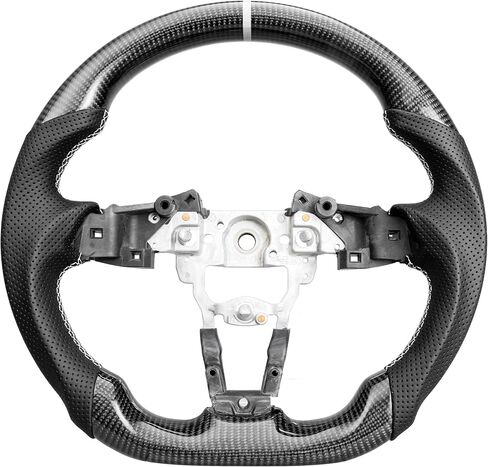 Carbon Fiber Steering Wheel for Mazda MX-5 Miata ND 2015-2025 D-Shaped Flat Bottom Nappa Perforated Leather Grip Steering Wheel in Saudi Arabia