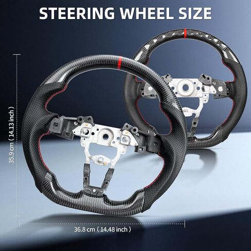 Carbon Fiber Steering Wheel for Mazda MX-5 Miata ND 2015-2025 D-Shaped Flat Bottom Nappa Perforated Leather Grip Steering Wheel in Saudi Arabia