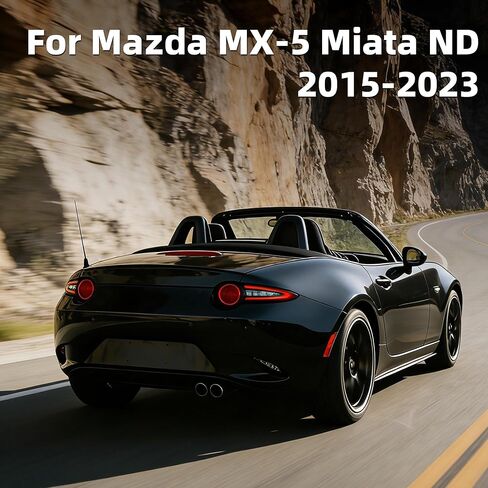 Carbon Fiber Steering Wheel for Mazda MX-5 Miata ND 2015-2025 D-Shaped Flat Bottom Nappa Perforated Leather Grip Steering Wheel in Saudi Arabia