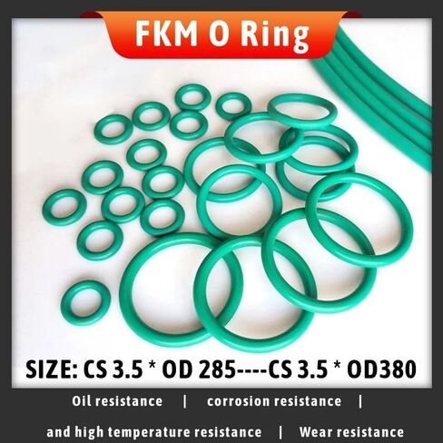 1 قطعة المطاط الفلور FKM O-حلقة CS 3.5 * OD 285/290/295/300/310/315/320/330/340/350/360/370/380(CS3.5XOD315X1PCS) in Kuwait
