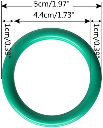10 قطعة ID44mm الأخضر الفلور المطاط O-حلقة ختم طوقا للدراجات النارية انخفاض الشحن in Kuwait