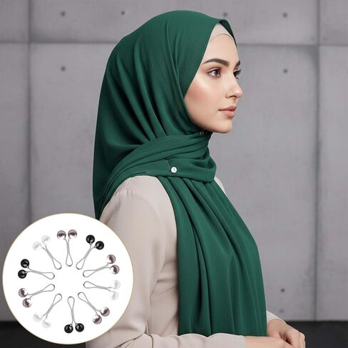 30 قطعة من دبابيس الوشاح الأنيقة بتصميم لؤلؤي، مشابك حجاب وشال آمنة للنساء، مشابك وشاح حجاب إسلامي، دبابيس أمان لؤلؤية للحجاب، أزرار للفساتين والسترات والعراوي وإكسسوارات فساتين الزفاف in Kuwait