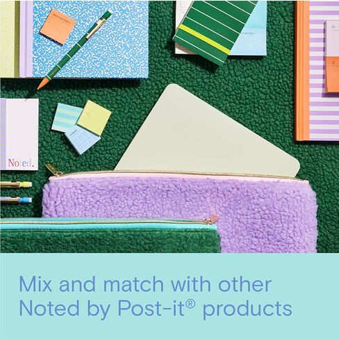 ملصقات مخططة شفافة من Post-it Noted، 96 ملصقًا/عبوة (ألوان متنوعة) in Kuwait