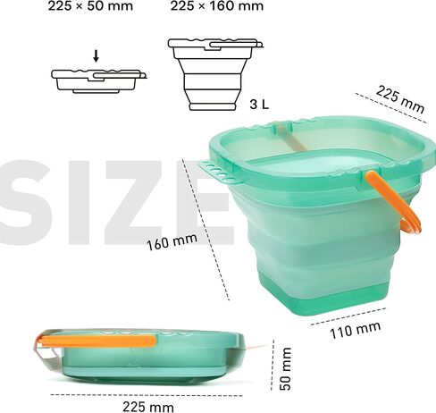 HIMI Collapsible Water Cup for Painting, Foldable Brush Rinse Container for Gouache, Acrylic & Watercolor, Portable Artist Water Bucket for Studio, Travel & Outdoor Painting in Kuwait