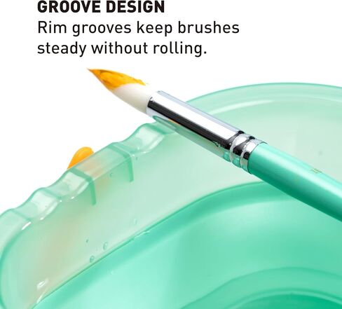 HIMI Collapsible Water Cup for Painting, Foldable Brush Rinse Container for Gouache, Acrylic & Watercolor, Portable Artist Water Bucket for Studio, Travel & Outdoor Painting in Kuwait