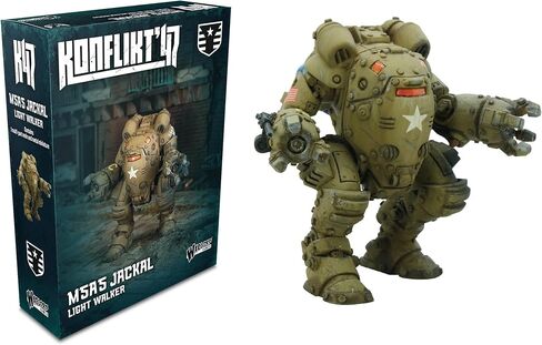 Warlord Games M5A5 Jackal Light Walker - مصغر الولايات المتحدة لـ Konflikt 47 مصغر بمقياس 28 مم عالي التفاصيل in Kuwait