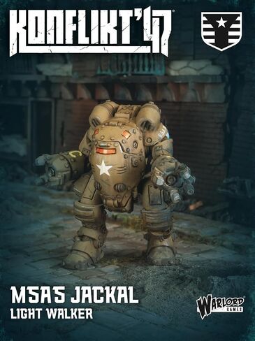 Warlord Games M5A5 Jackal Light Walker - مصغر الولايات المتحدة لـ Konflikt 47 مصغر بمقياس 28 مم عالي التفاصيل in Kuwait