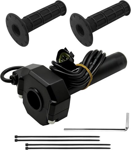 Electric Dirt Bike Twist Throttle Compatible with Yozma IN10 Valtinsu Strike Shadow SX，Full Twist Throttle Handle with Male Connector, Rolling Bearing & Cable Kit in Kuwait