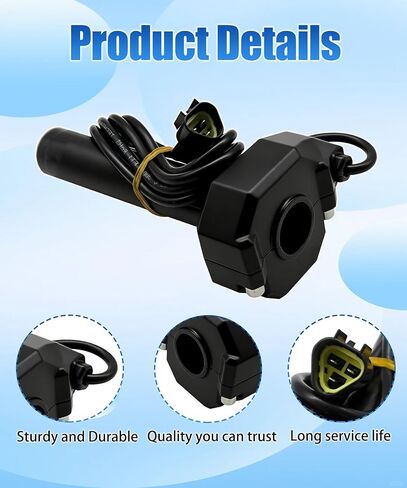 Electric Dirt Bike Twist Throttle Compatible with Yozma IN10 Valtinsu Strike Shadow SX，Full Twist Throttle Handle with Male Connector, Rolling Bearing & Cable Kit in Kuwait
