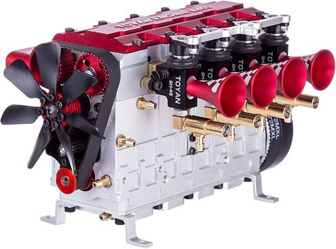 Water-Cooled Nitro Engine Model Kit for 1:8 1:10 1:12 1:14 RC Model Car (Methano finishd （with Startar）) in Saudi Arabia