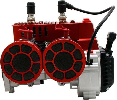 FLMLF CNC 58CC محرك البنزين اسطوانات مزدوجة مع المكربن ​​ومجموعة شمعة الإشعال لـ 1/5 HPI ROVAN KM Baja Losi 5ive T FG RedCat RC قطع غيار السيارات in Kuwait