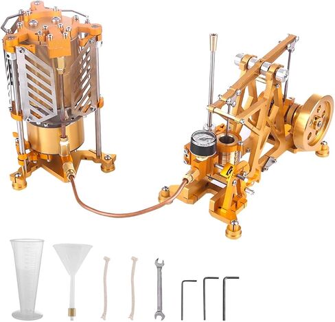 Steam Engine Model for Adults, Watt Steam Engine Scientific Educational Model Toys Steam Pump with Boiler Generator in Saudi Arabia
