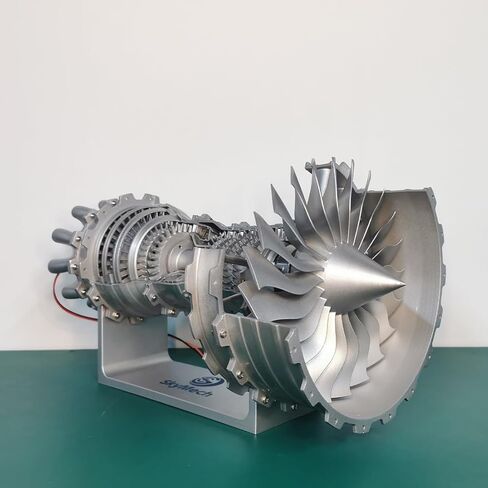 ENGINEDIY Turbofan Engine Model TR 900 Functional Turbofan Aero Aircraft Engine DIY Assembly Build Your Own Aircraft Engine Model - 150 Pieces (Silver) in Saudi Arabia