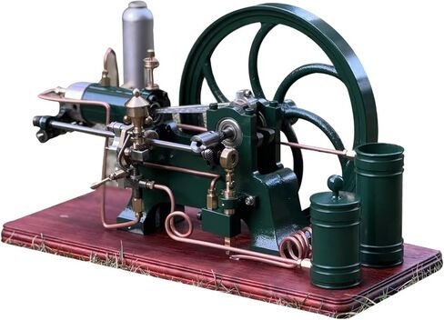 ENGINEDIY Retrol Engine D16 That Runs, 4 Stroke Engine Model for Adults, Stationary Engines Models with Water-Cooled Pump, Vintage Decor Cool Science Gadgets Engineering Gift in Saudi Arabia