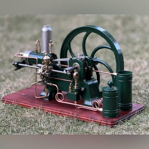 ENGINEDIY Retrol Engine D16 That Runs, 4 Stroke Engine Model for Adults, Stationary Engines Models with Water-Cooled Pump, Vintage Decor Cool Science Gadgets Engineering Gift in Saudi Arabia