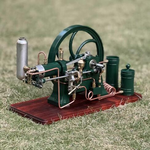 ENGINEDIY Retrol Engine D16 That Runs, 4 Stroke Engine Model for Adults, Stationary Engines Models with Water-Cooled Pump, Vintage Decor Cool Science Gadgets Engineering Gift in Saudi Arabia
