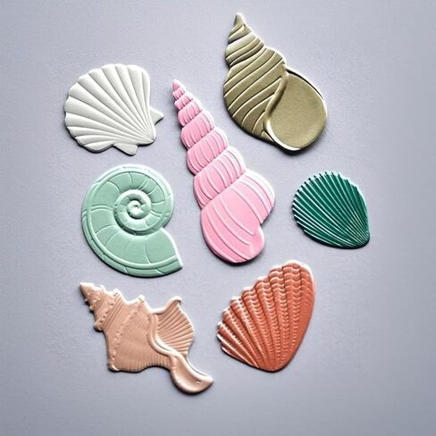 Seafood Sea Shell Die Cuts for Card Making, Conch Metal Cutting Dies, Metal Die Cutting Mold, Scrapbooking Dies, DIY Etched Embossing Stencil for Crafts in Kuwait