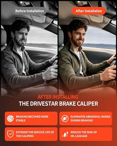 DRIVESTAR 19820 19821 فرجار الفرامل الأمامية على حد سواء جانب السائق والراكب لـ 84 85 Toyota 4Runner، 79-85 Toyota Pickup Front Left & Right الفرجار مجموعة فرجار الفرامل الجديدة مع الأجهزة in Saudi Arabia