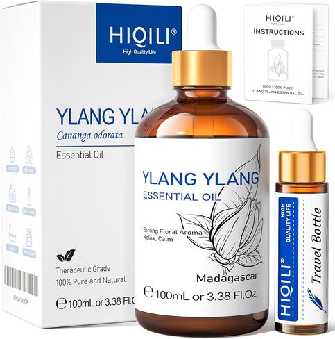 HIQILI Lemongrass Essential Oil for Diffuser,Massage,Skin & Hair Care,100 Pure Lemongrass Oil for Aromatherapy - 30ml in Saudi Arabia
