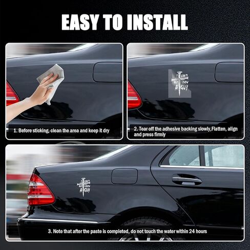 I Cant But I Know A Guy Car Decal,Religious Belief Jesus Car Decal Cross Decals for Cars for Window/Bumper,Universal Self-Adhesive Jesus Stickers for Cars Accessories in Kuwait