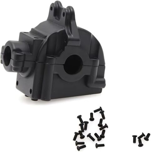 متوافق مع WLtoys 144001 1/14 RC قطع غيار السيارات صندوق موجة معدني صندوق التروس الغطاء العلوي والسفلي 144001-1254 تشكيلة RC (أسود) in Kuwait