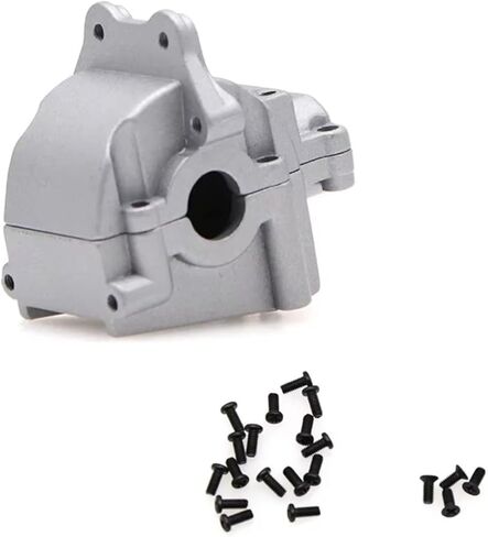 متوافق مع WLtoys 144001 1/14 RC قطع غيار السيارات صندوق موجة معدني صندوق التروس الغطاء العلوي والسفلي 144001-1254 تشكيلة RC (أسود) in Kuwait