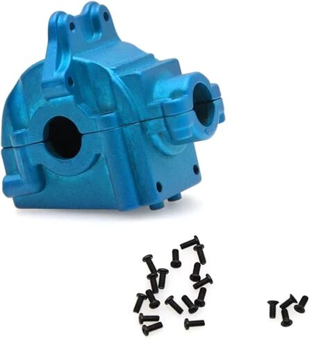متوافق مع WLtoys 144001 1/14 RC قطع غيار السيارات صندوق موجة معدني صندوق التروس الغطاء العلوي والسفلي 144001-1254 تشكيلة RC (أسود) in Kuwait