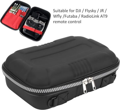 Drfeify EVA Hard Case, Portable Remote Control Storage Bag with Zipper Style Opening for JR Wfly Futaba RadioLink AT9 in Kuwait