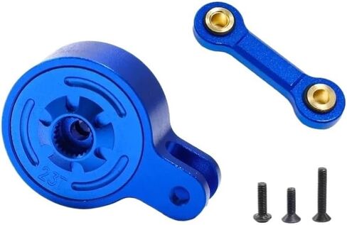 Metal Servo Saver with Fixed Link 23T 25T for ARRMA 1/10 3S 4S Big Rock Granite KRATON Outcast SENTON 1/8 Mojave Typhon Vendetta(23T Blue) in Saudi Arabia