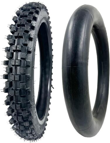 Front 70/100-17 2.75-17 Tire and Inner Tube for 110cc 125cc 140cc QG-214 X-M125 125cc C70 CL70 CR80 CR80R CR80RB Dirt Pit Bike Off Road Motocross Heavy Duty in Kuwait