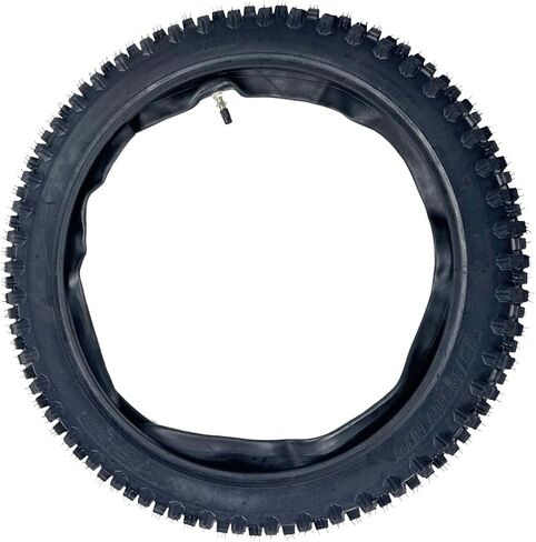 Front 70/100-17 2.75-17 Tire and Inner Tube for 110cc 125cc 140cc QG-214 X-M125 125cc C70 CL70 CR80 CR80R CR80RB Dirt Pit Bike Off Road Motocross Heavy Duty in Kuwait
