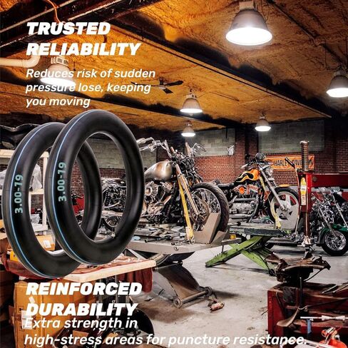 70/100-19 80/100-19 2.75/3.00-19 3.00-19 Electric Dirt Bike Inner Tube Heavy Duty - 2.1 mm Thickness for Surron Light Bee X mx3/r mx4 Talaria UltraBee EridePro X160/X260 CRF 100F 125FB 150F 450R in Saudi Arabia
