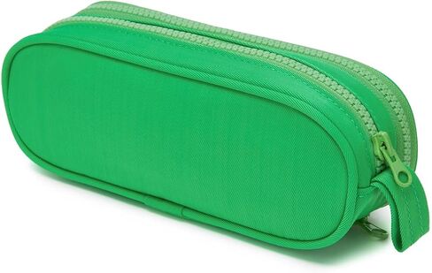 Simple Pencil Case with Multiple Pockets Practical Stationery Organizer (Black,Oxford Cloth) in Kuwait