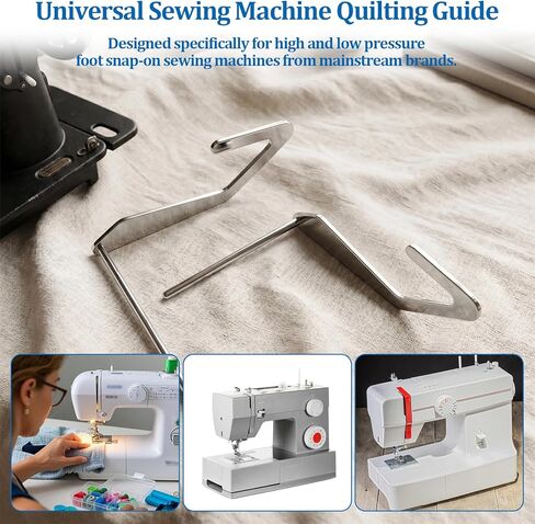 2PCS Quilting Guide Bar,Universal Quilt Guide Compatible with Most Sewing Machines Straight Sewing Guides for Precise Stitching in Saudi Arabia