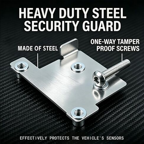 Front Radar Sensor Anti-Theft Protector Cover Compatible with 2023 2024 2025 2026 Honda Pilot CR-V Accord Heavy Duty Steel Security Guard with One-Way Tamper Proof Screws in Kuwait