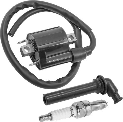 Caltric Ignition Coil & Spark Plug Compatible with Kawasaki Vulcan 900 VN900 2006-2024 21121-0027 in Kuwait