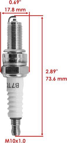Caltric Ignition Coil & Spark Plug Compatible with Kawasaki Vulcan 900 VN900 2006-2024 21121-0027 in Kuwait