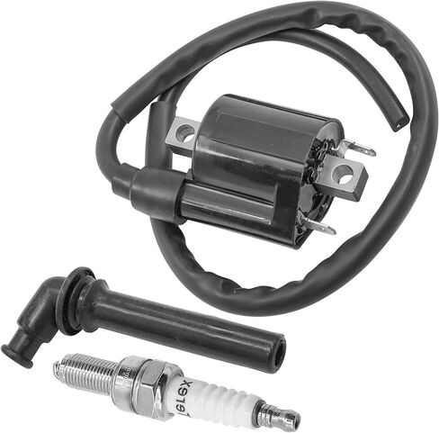 Caltric Ignition Coil & Spark Plug Compatible with Kawasaki Vulcan 900 VN900 2006-2024 21121-0027 in Kuwait