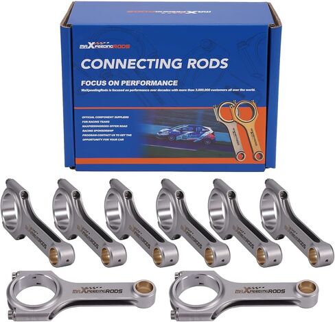 maXpeedingrods 8PCS Forged 4340 Connecting Rods for Motors/GMC/Chevrolet - LS-Series V8 engine TUV in Kuwait