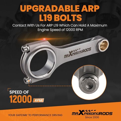 maXpeedingrods 8PCS Forged 4340 Connecting Rods for Motors/GMC/Chevrolet - LS-Series V8 engine TUV in Kuwait