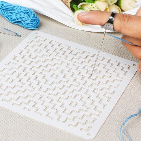 46 Pcs Sashiko Thread Kit - Skeins Blue Sashiko Thread，Sashiko Needles，Sashiko Patterns,Embroidery Projects for Sewing Hand Quilting Mending Supplies in Kuwait