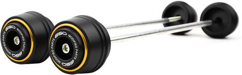 Compatible with Z650 Z650RS Ninja650 2017-2025 2026 Motorcycle Front & Rear Wheel Fork Axle Sliders Crash Protectors Accessories (Gold) in Saudi Arabia