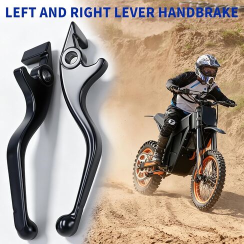 1 Pair Left and Right Lever Handbrake Compatible with Tuttio Soleil01 E-Bike, Dirt Bike Hand Brake Levers Electric Bike Motorcycle Parts Aluminum （Black in Saudi Arabia