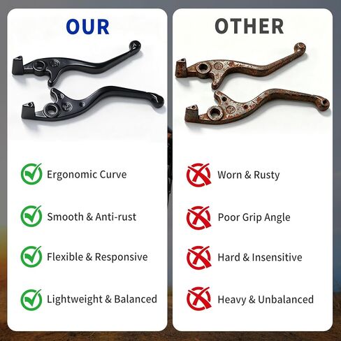 1 Pair Left and Right Lever Handbrake Compatible with Tuttio Soleil01 E-Bike, Dirt Bike Hand Brake Levers Electric Bike Motorcycle Parts Aluminum （Black in Saudi Arabia