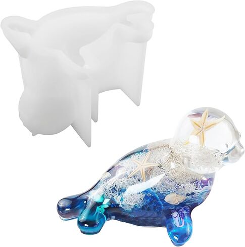 Seal Silicone Resin Mold – 3D Sea Seal Epoxy Casting Mold for DIY Crafts, UV Resin, Candle, Soap, Home Decor & Handmade Gifts in Saudi Arabia
