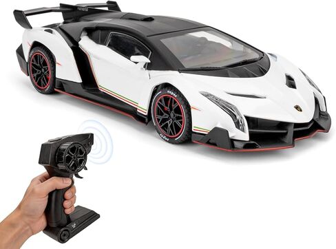 Compatible for Lambo Veneno Remote Control Car Toy, 2.4GHz RC Drift Car with Sound and Light, 1:24 Scale Electric Sport Racing Hobby RC Model Cars White in Saudi Arabia