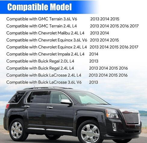 صمام فحص حقن الهواء الثانوي مناسب لسيارة GMC Terrain 2013 2014 2015 2016 2017 لسيارة شيفروليه ماليبو/إكوينوكس/إمبالا لسيارة بويك ريجال/لاكروس 3.6L V6 2.4L L4 استبدال #306-056 12639108 12632163 in Kuwait