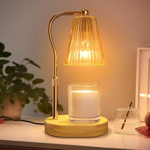 Candle Warming Lamp with Timer & Dimmer – Adjustable Height & Brightness Flameless Lamp Candle Warmer for Jar Candles – Birthday Gifts for Adults, Housewarming Gifts for Women, Mom, and New Home Decor in Saudi Arabia