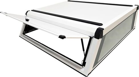 Westin 16-14760 EXP Truck Cap with Solid Front Glass fits 2020-2026 Ram 2500 3500 Crew Cab 6'4" Bed Gloss White in Kuwait