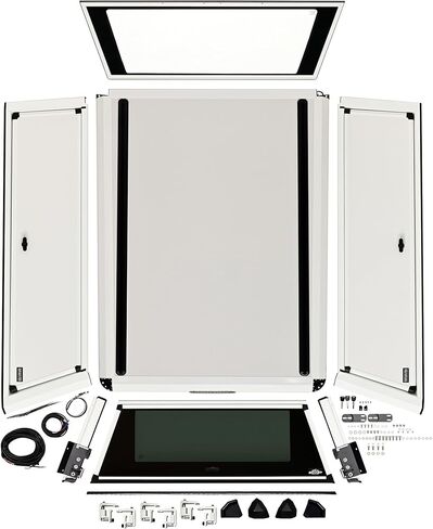 Westin 16-14760 EXP Truck Cap with Solid Front Glass fits 2020-2026 Ram 2500 3500 Crew Cab 6'4" Bed Gloss White in Kuwait